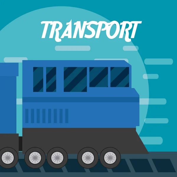 Tren transporte rápido — Vector de stock