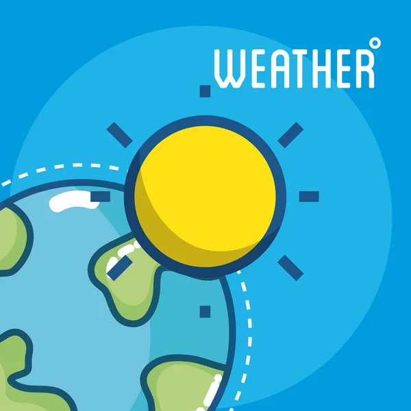 Carte de saison météo — Image vectorielle
