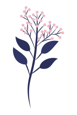 çizgi film vektör çizim grafik tasarım çiçek tropikal yapraklar