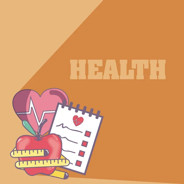 건강 과 의약품 — 스톡 벡터