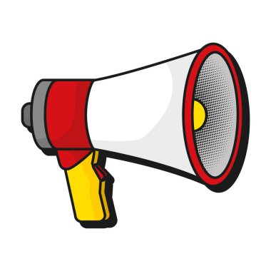 megafon hoparlör çizgi film