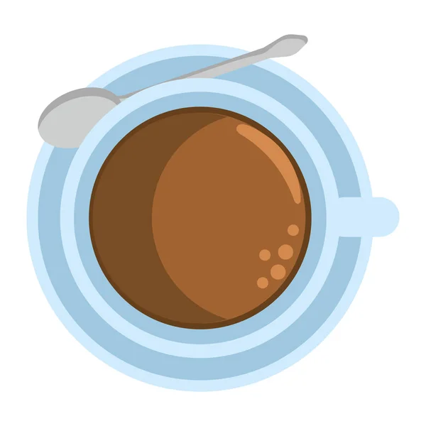 Taza de café de dibujos animados — Vector de stock