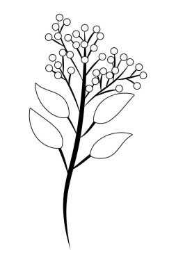 çiçek tropikal karikatür