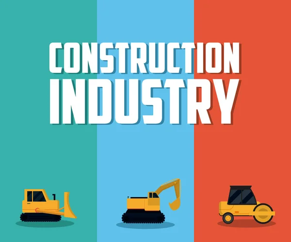 Industrie de la construction concept — Image vectorielle