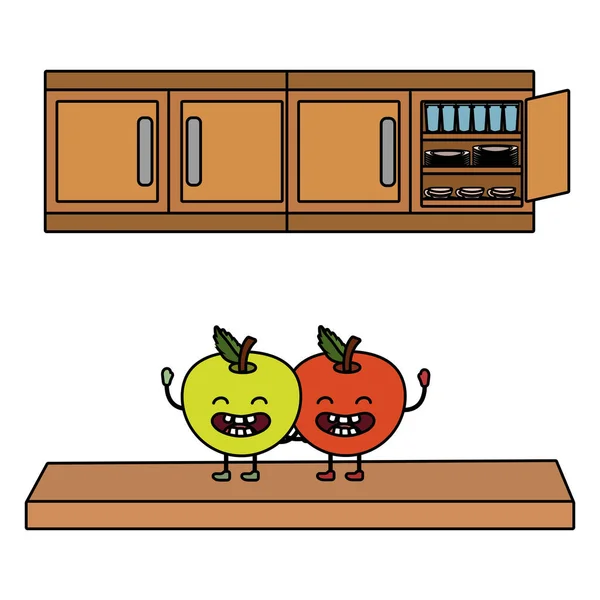 Вкусный фруктовый мультфильм — стоковый вектор