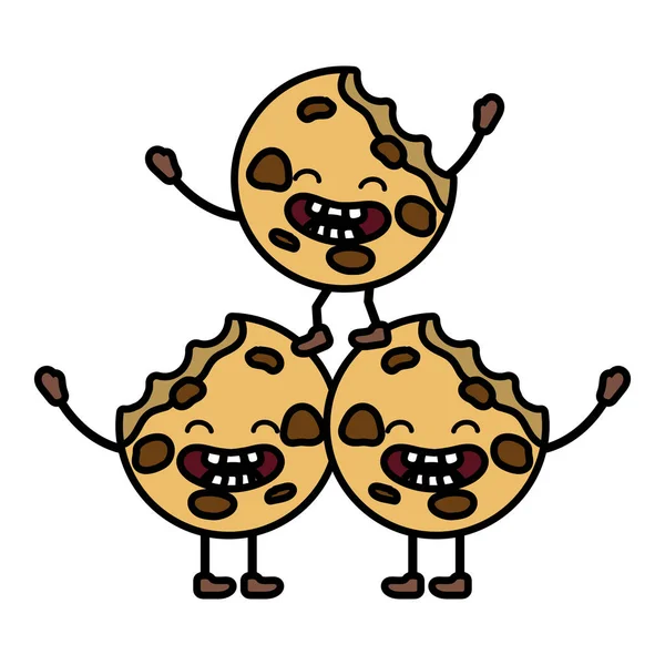 Zoete koekjes cartoon — Stockvector
