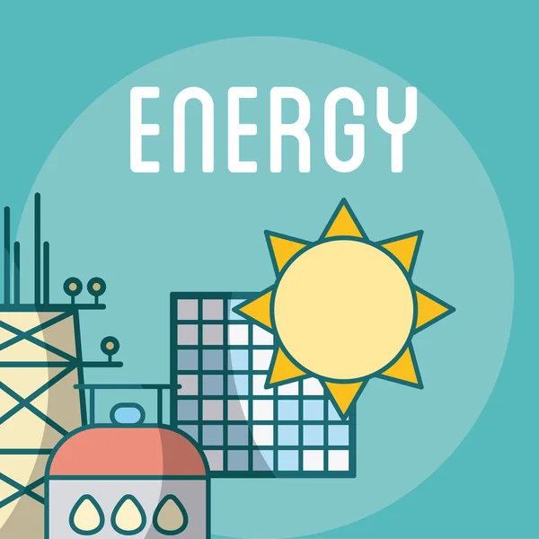 Concepto de energía eléctrica — Archivo Imágenes Vectoriales