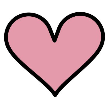 kalp romantik ikonu sever.