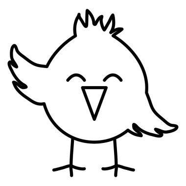 sevimli küçük civciv easter karakter