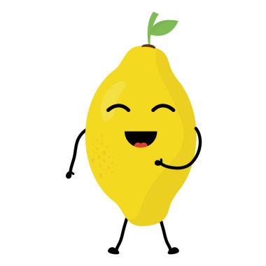 lezzetli mango meyve kawaii karakter