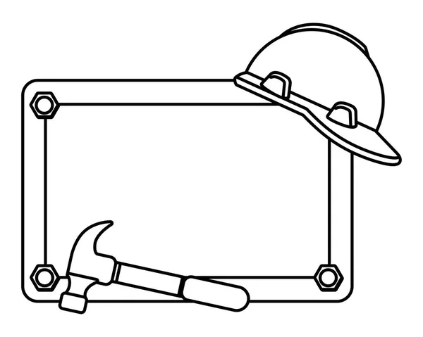 Costruzione cartone animato architettonico — Vettoriale Stock