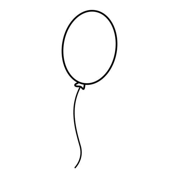 Ballong helium flytande ikon — Stock vektor