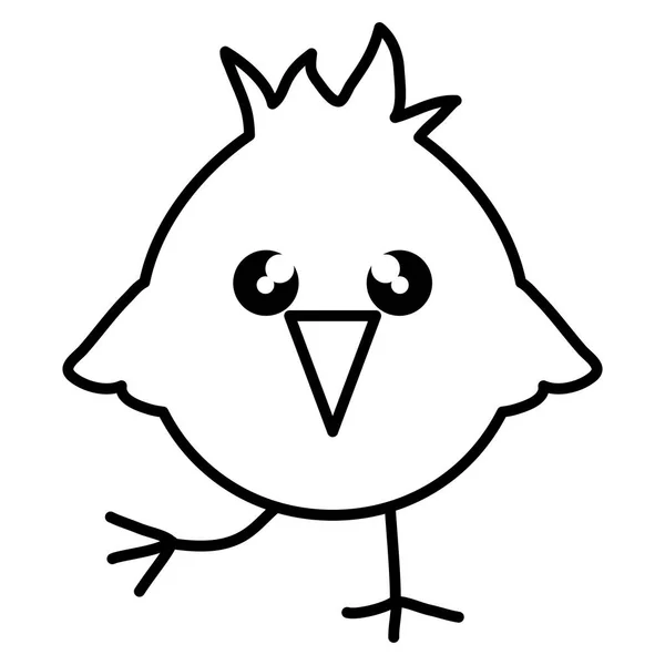 Милий маленький пташеня великодній персонаж — стоковий вектор