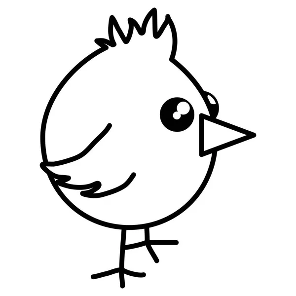 Roztomilá postavička velikonoční kuřátko — Stockový vektor