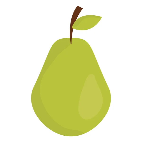 Icono de fruta fresca de pera — Vector de stock