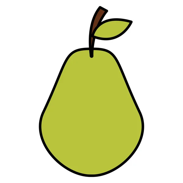 Icono de fruta fresca de pera — Vector de stock