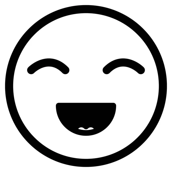 Personagem emoticon rosto feliz — Vetor de Stock
