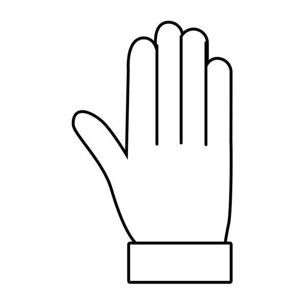Hand palm open — Stock Vector