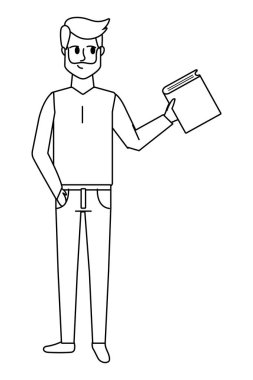 kalem siyah ve beyaz adamla