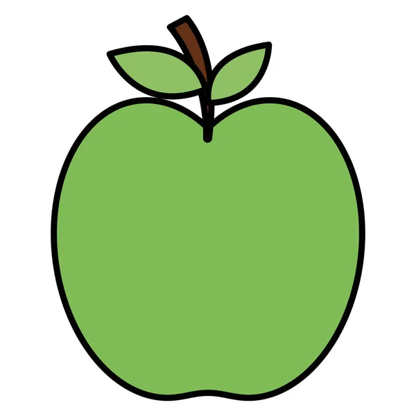 Apple fresh fruit icon — Stock Vector