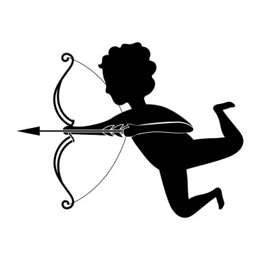 aşk tanrısı izole simgesi