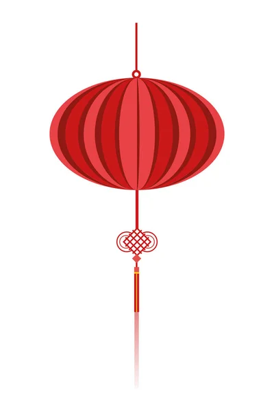 Lanternas vermelhas chinesas — Vetor de Stock