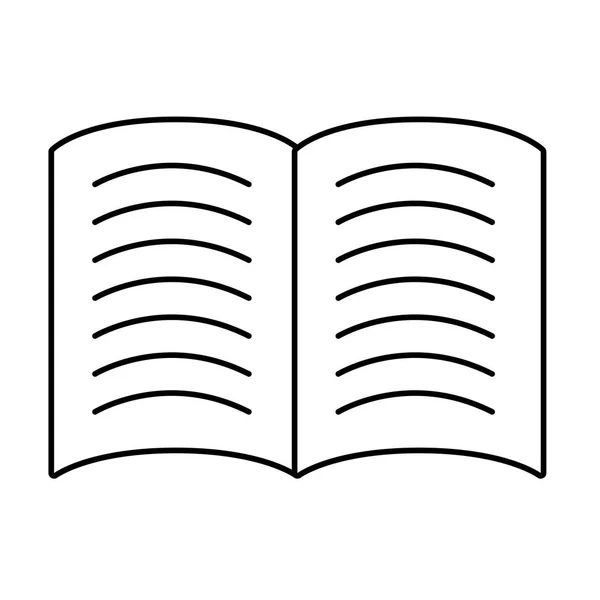 Izolované ikona knihy — Stockový vektor