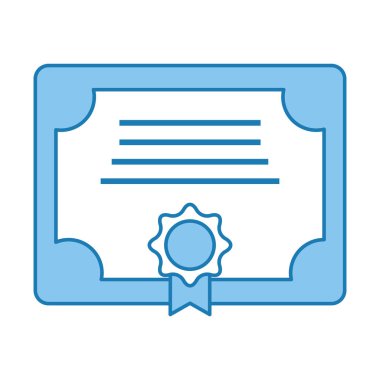 Diploma izole simgesi