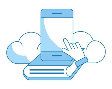 kitap ile cep telefonu