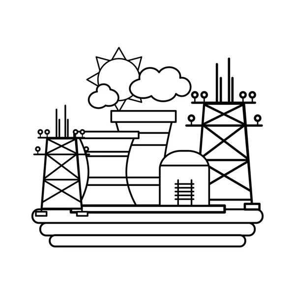 Duurzame energie pictogrammen — Stockvector