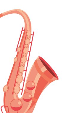 saksafon izole simgesi