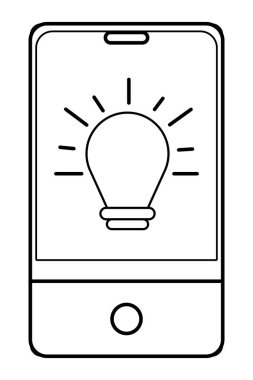 teknoloji smartphone çizgi film