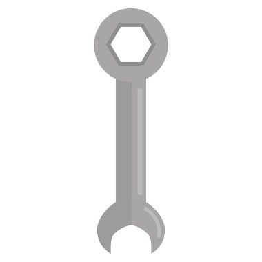 İngiliz anahtarı aracı izole simgesini