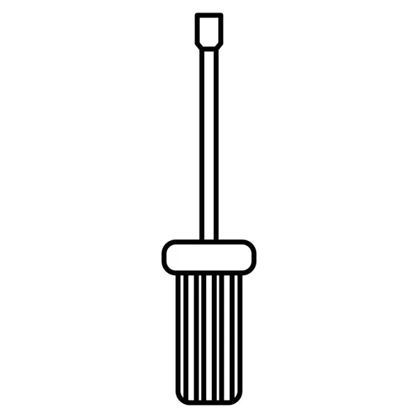 螺丝刀工具孤立的图标 — 图库矢量图片