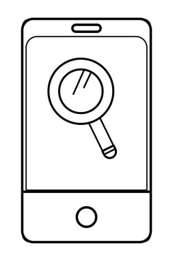 teknoloji smartphone çizgi film