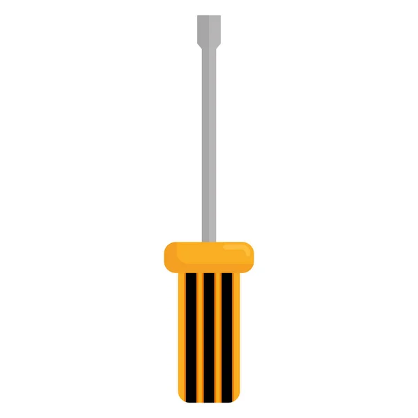 Screwdriver tool isolated icon — Stock Vector