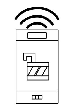 teknoloji smartphone çizgi film