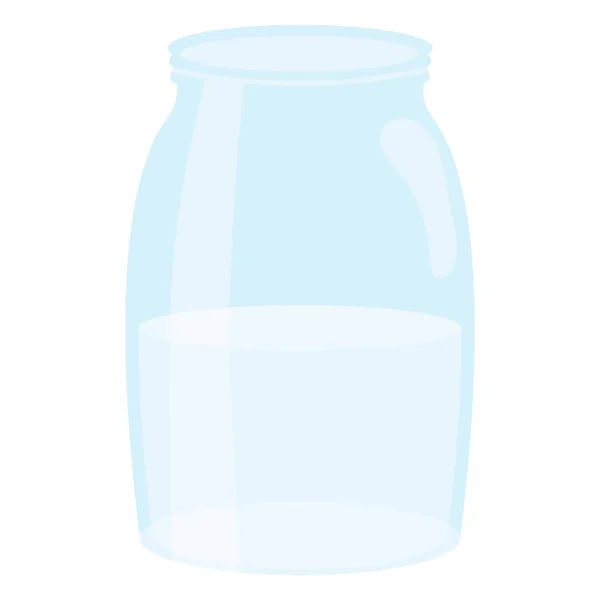 Mason jar glas met vloeistof — Stockvector