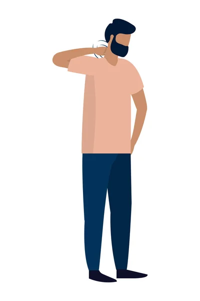 Hombre cuerpo de dibujos animados — Vector de stock