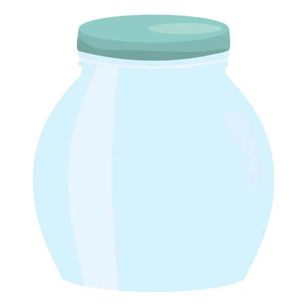 Mason jar glass with lid — Stock Vector