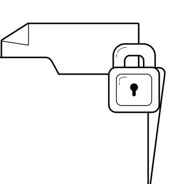 Güvenlik sistemi çizgi film