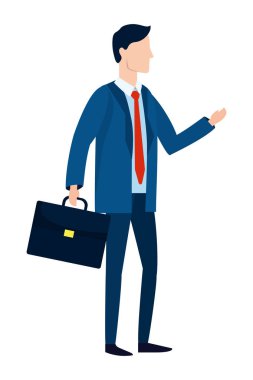 başarılı bir iş adamı avatar çizgi film