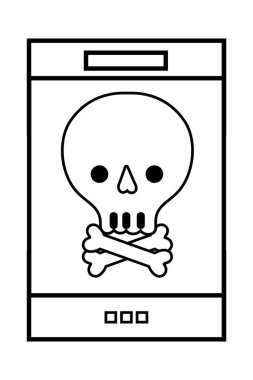 teknoloji smartphone çizgi film