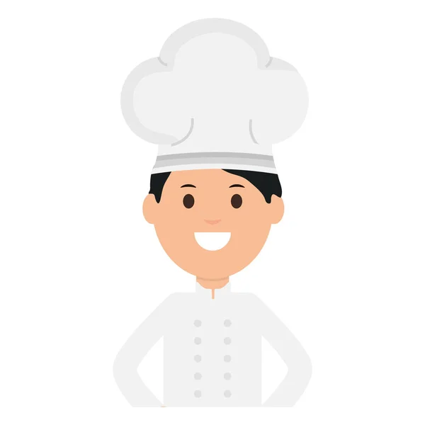 Jovem chef avatar personagem —  Vetores de Stock