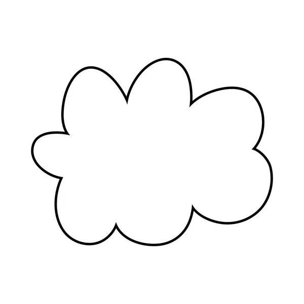 Icône de nuage de conte de fées mignon — Image vectorielle