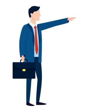 başarılı bir iş adamı avatar çizgi film