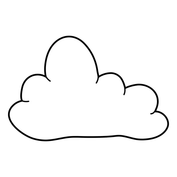 Lindo icono de nube de cuento de hadas — Vector de stock