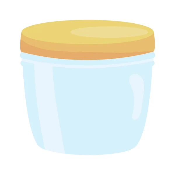 Γυαλί Mason βάζο με καπάκι — Διανυσματικό Αρχείο
