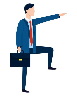 başarılı bir iş adamı avatar çizgi film