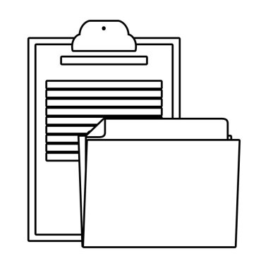 İş ofis ve pazarlama siyah beyaz